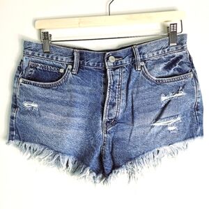 We The Free High Rise Blue Jean Shorts
